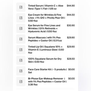 Typology skincare - serums and makeup